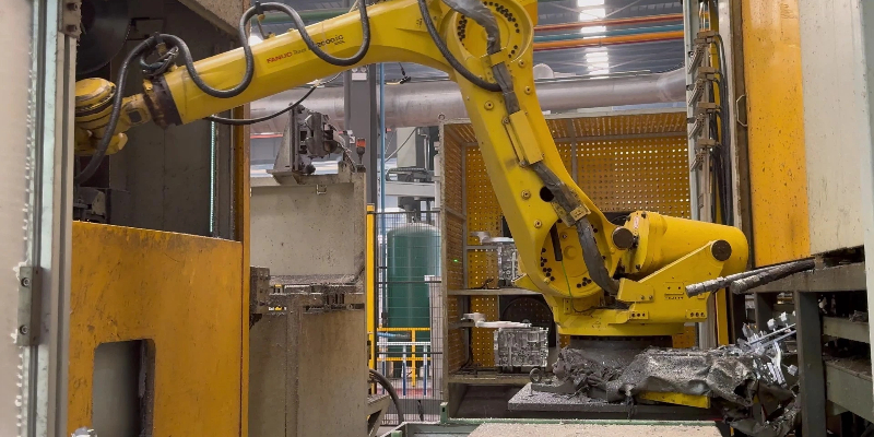 High-pressure die-casting machine.
