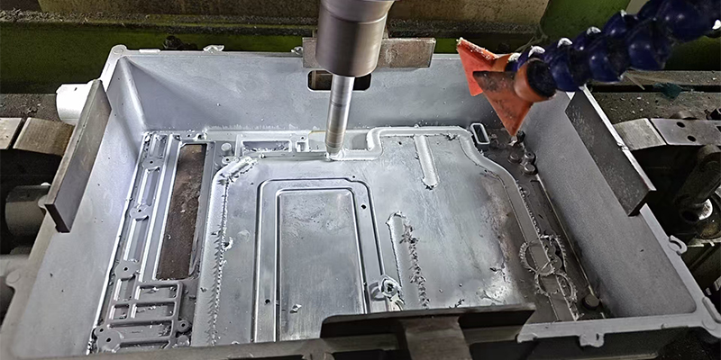 Images of typical FSW and FW applications in automotive components.