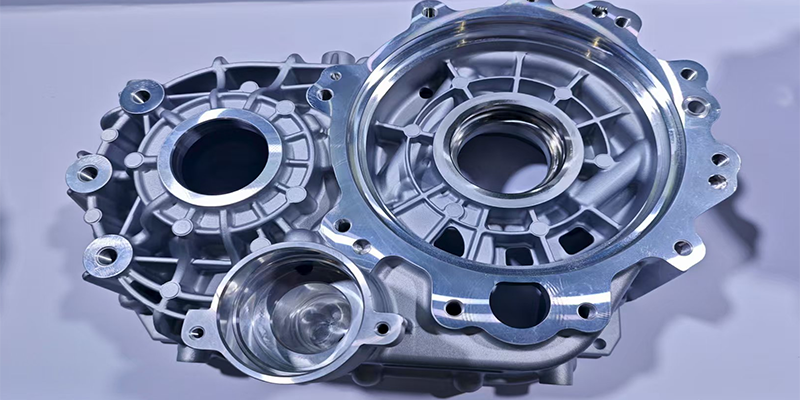Vacuum HPDC aluminum structural die casting for EV motor housing and battery tray