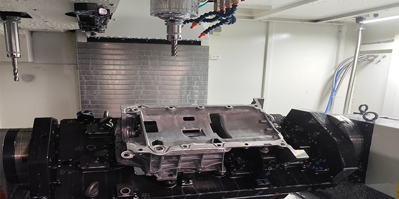 CNC machining of aluminum motor housing die casting